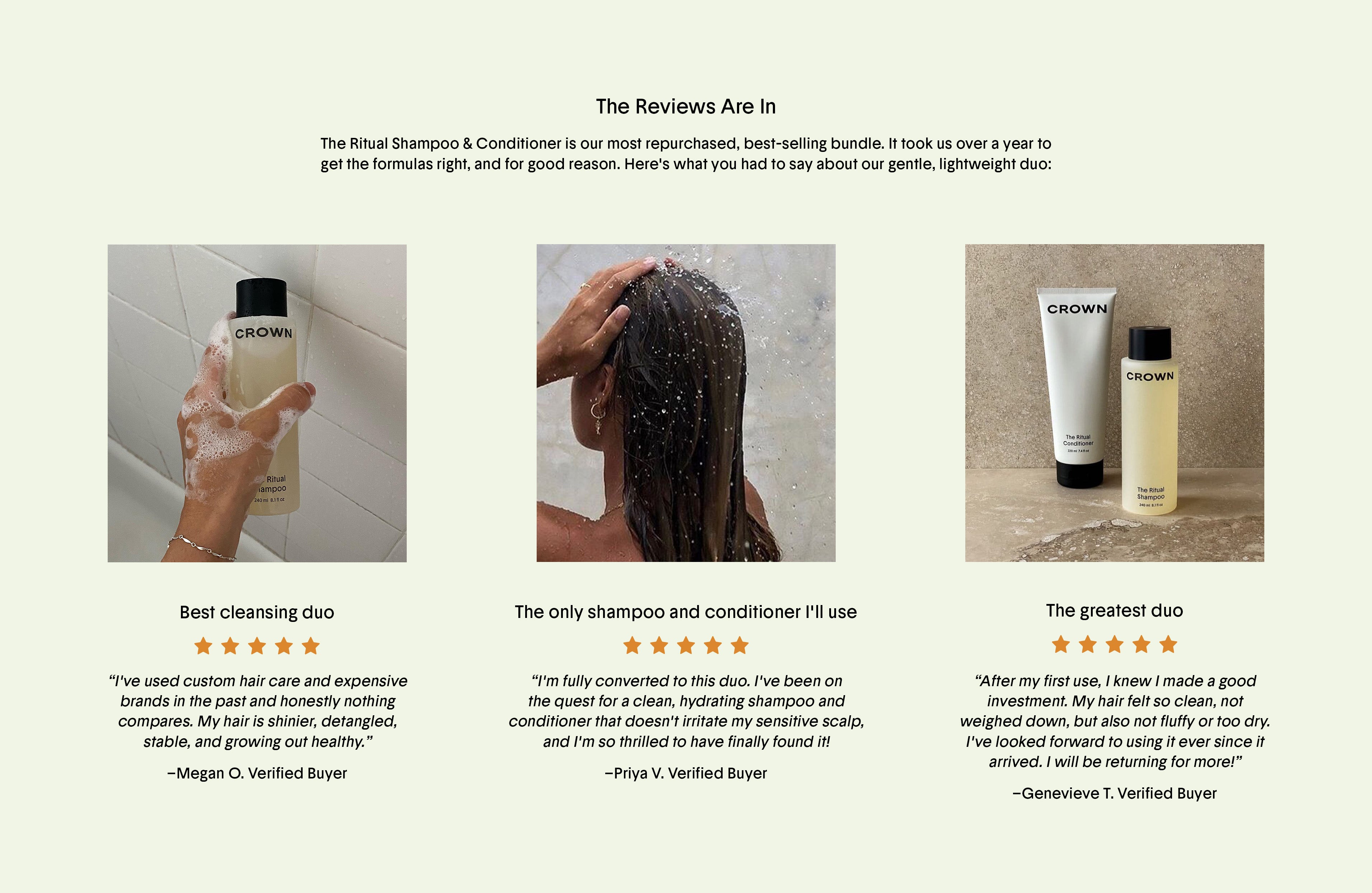 The Shampoo Conditioner Landing Page โ Crown Affair