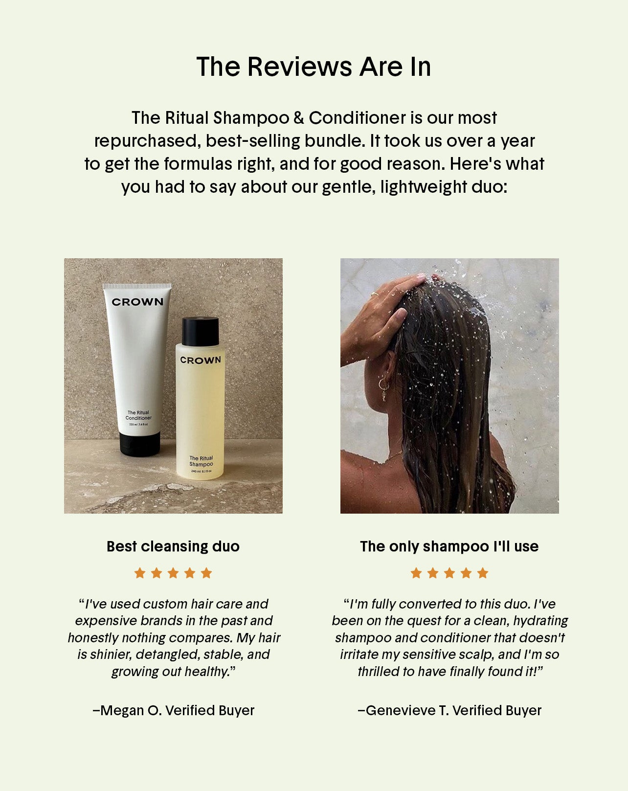 The Shampoo Conditioner Landing Page โ Crown Affair