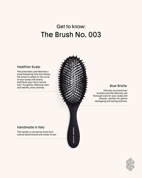 Boar Bristle Hair Brush with Beechwood Handle
